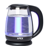 غلاية كهربائية زجاجية من APEX سعة ١.٨ لتر – شفافة – ١٨٠٠ وات